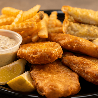 Battered Cod Dinner (4 pieces)